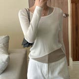 【SHOPLIST限定】秋の涼しい天候に最適!フェイクレイヤードニットトップス | 17kg | 詳細画像6