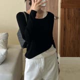 【SHOPLIST限定】秋の涼しい天候に最適!フェイクレイヤードニットトップス | 17kg | 詳細画像10