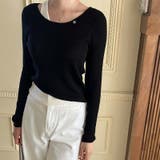【SHOPLIST限定】秋の涼しい天候に最適!フェイクレイヤードニットトップス | 17kg | 詳細画像12