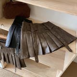 【SHOPLIST限定】メイラードスタイル！レトロなセクシーなPUレザースカート | 17kg | 詳細画像3 