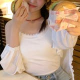 ミレニアル学園風 ゆるカワコーデ☆ピコット フード付き ジャカード サンシャツ | 17kg | 詳細画像10