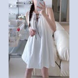 ミレニアル学園風 ゆるカワコーデ☆リボンタイ結びワンピース | 17kg | 詳細画像3 