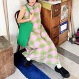 ミレニアル学園風 ゆるカワコーデ☆レトロチェック ノースリーブワンピース | 17kg | 詳細画像1 