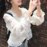 ミレニアル学園風 ゆるカワコーデ☆レースシャツ アウター | 17kg | 詳細画像1