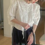 ミレニアル学園風 ゆるカワコーデ☆レースパネル ショートシャツ | 17kg | 詳細画像12 