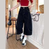 ミレニアル学園風 ゆるカワコーデ☆ストリート風デニム七分丈パンツ | 17kg | 詳細画像6