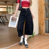 ミレニアル学園風 ゆるカワコーデ☆ストリート風デニム七分丈パンツ | 17kg | 詳細画像7