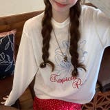 ミレニアル学園風 ゆるカワコーデ☆ボタニカルプリント UVカット ロンT | 17kg | 詳細画像10