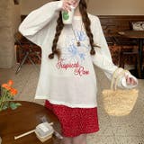 ミレニアル学園風 ゆるカワコーデ☆ボタニカルプリント UVカット ロンT | 17kg | 詳細画像13