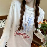 ミレニアル学園風 ゆるカワコーデ☆ボタニカルプリント UVカット ロンT | 17kg | 詳細画像14