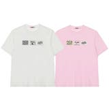ミレニアル学園風 ゆるカワコーデ☆立体パッチワーク ルーズフィット半袖Tシャツ | 17kg | 詳細画像1