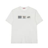 ミレニアル学園風 ゆるカワコーデ☆立体パッチワーク ルーズフィット半袖Tシャツ | 17kg | 詳細画像2