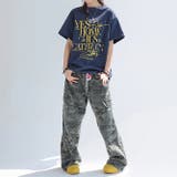 ミレニアル学園風 ゆるカワコーデ☆ビンテージ感英字プリント半袖Tシャツ | 17kg | 詳細画像4 