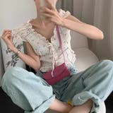 ミレニアル学園風 ゆるカワコーデ カントリー風フラワー柄 | 17kg | 詳細画像2 