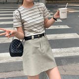 ミレニアル学園風 ゆるカワコーデ☆清楚なハイウエスト Aラインミニスカート | 17kg | 詳細画像3 