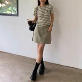 ミレニアル学園風 ゆるカワコーデ☆清楚なハイウエスト Aラインミニスカート | 17kg | 詳細画像7 