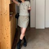 ミレニアル学園風 ゆるカワコーデ☆清楚なハイウエスト Aラインミニスカート | 17kg | 詳細画像16 