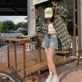 ミレニアル学園風 ゆるカワコーデ ビンテージ感グリーンチェック | 17kg | 詳細画像14 