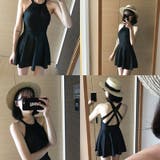 ゆるカワコーデ ブラック大きいサイズ水着 ぽっちゃり女性用 | 17kg | 詳細画像16