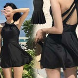 ゆるカワコーデ ブラック大きいサイズ水着 ぽっちゃり女性用 | 17kg | 詳細画像6