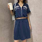 ゆるカワコーデ☆夏痩せ見えスポーツ風 セットブルー半袖 | 17kg | 詳細画像8 