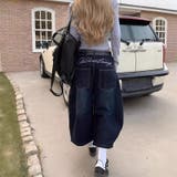 ゆるカワコーデ☆グラフィティ 7分ワイドジーンズ | 17kg | 詳細画像1 