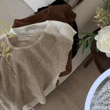 ゆるカワコーデ☆デザイン背中リボン 薄手ニットトップス | 17kg | 詳細画像7 
