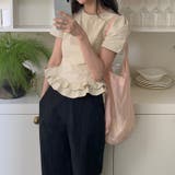 ゆるカワコーデ☆少女風花縁パフスリーブ 半袖シャツ | 17kg | 詳細画像21 