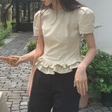 ゆるカワコーデ☆少女風花縁パフスリーブ 半袖シャツ | 17kg | 詳細画像28 