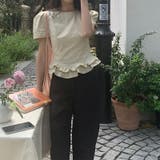 ゆるカワコーデ☆少女風花縁パフスリーブ 半袖シャツ | 17kg | 詳細画像29 