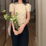 ゆるカワコーデ☆少女風花縁パフスリーブ 半袖シャツ | 17kg | 詳細画像37 