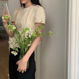ゆるカワコーデ☆少女風花縁パフスリーブ 半袖シャツ | 17kg | 詳細画像42 