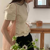 ゆるカワコーデ☆少女風花縁パフスリーブ 半袖シャツ | 17kg | 詳細画像45 
