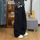 ゆるカワコーデ☆アメリカン刺繍入り 鎌型ジーンズ | 17kg | 詳細画像2 