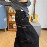 ゆるカワコーデ☆アメリカン刺繍入り 鎌型ジーンズ | 17kg | 詳細画像3 