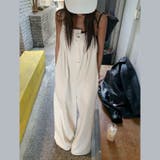 ゆるカワコーデ☆2色デザイン感カジュアルサロペットオールインワン | 17kg | 詳細画像2 