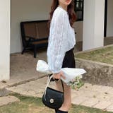 ゆるカワコーデ☆レース切り替えフリルラウンドネック長袖シャツ | 17kg | 詳細画像15 