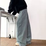 ゆるカワコーデ ヴィンテージ風ストリートデザイン デニムパンツ | 17kg | 詳細画像9 