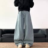 ゆるカワコーデ ヴィンテージ風ストリートデザイン デニムパンツ | 17kg | 詳細画像7 