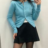 ゆるカワコーデ☆ソフトニットカーディガン スリムフィット ワンボタンデザイン | 17kg | 詳細画像1 