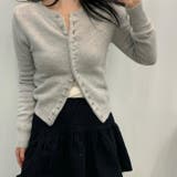 ゆるカワコーデ☆ソフトニットカーディガン スリムフィット ワンボタンデザイン | 17kg | 詳細画像2 