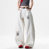 ゆるカワコーデ デニムパンツ フラワー刺繍 | 17kg | 詳細画像1