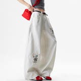 ゆるカワコーデ デニムパンツ フラワー刺繍 | 17kg | 詳細画像7