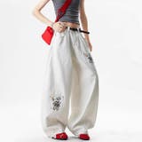 ゆるカワコーデ デニムパンツ フラワー刺繍 | 17kg | 詳細画像4