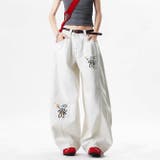 ゆるカワコーデ デニムパンツ フラワー刺繍 | 17kg | 詳細画像5