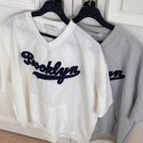 ゆるカワコーデ☆ナイロンTシャツ 半袖 スポーツ風 ロゴ刺繍 クール素材 | 17kg | 詳細画像5 