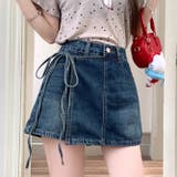 ゆるカワコーデ スカート付きデニムショートパンツ ハイウエスト | 17kg | 詳細画像6