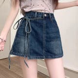 ゆるカワコーデ スカート付きデニムショートパンツ ハイウエスト | 17kg | 詳細画像9