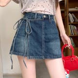 ゆるカワコーデ スカート付きデニムショートパンツ ハイウエスト | 17kg | 詳細画像10