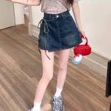 ゆるカワコーデ スカート付きデニムショートパンツ ハイウエスト | 17kg | 詳細画像16